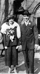 John Dudley Williamson -- Clara and Elliott Anderson on their wedding day (March 26, 1921), Methodist Church, Burlington