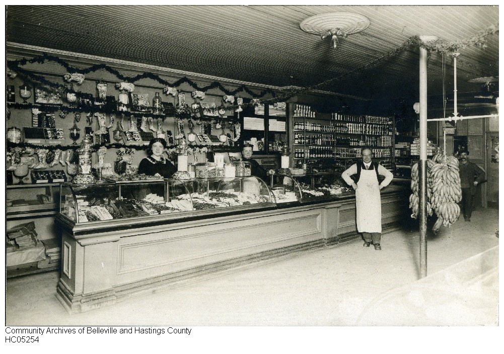Interior of Wallace Store Belleville History Alive