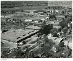 Aerial view of American Optical Co. plant