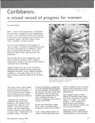 Caribbean: A Mixed Record of Progress for Women