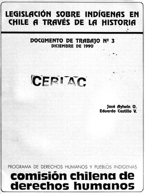 Legislación Sobre Indígenas en Chile a Través de la Historia (Diciembre de 1990)