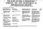 The Rape of Indian Territory: Foreign Aid and Investment in The Brazilian Amazon