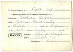 Certificat de mariage de / Marriage certificate of Orpheda Bigras & Jeanne Bertrand