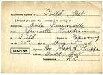 Certificat de mariage de / Marriage certificate of Ovila Quenneville & Jeannette Girardeau