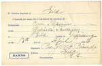 Certificat de mariage de / Marriage certificate of Omer Trépanier & Gabrielle Taillefer
