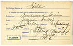 Certificat de mariage de / Marriage certificate of Ferdinand Serré & Jeanne Aubin