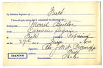 Certificat de mariage de / Marriage certificate of Merrel Butler & Carmen Séguin