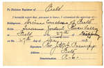 Certificat de mariage de / Marriage certificate of Arcène Courchesne & Lucienne Goulard