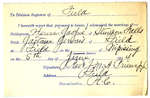 Certificat de mariage de / Marriage certificate of Henri Gagné & Gaëtanne Gervais