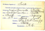 Certificat de mariage de / Marriage certificate of Eugène Quenneville & Desneiges Larcher