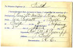 Certificat de mariage de / Marriage certificate of René St-Martin & Eva Paquette