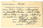 Certificat de mariage de / Marriage certificate of Félix Ethier & Annette Rochon