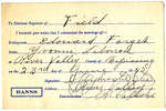 Certificat de mariage de / Marriage certificate of Édouard Forget & Yvonne Liboiron