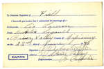 Certificat de mariage de / Marriage certificate of Léo Laurin & Auxilia Legault
