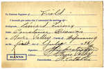 Certificat de mariage de / Marriage certificate of Léonard Giroux & Constance Beauvais