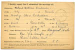 Certificat de mariage de / Marriage certificate of Wilbert Matthew Henderson & Carolyn Alice Richardson