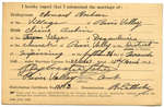 Certificat de mariage de / Marriage certificate of Édouard Rochon & Irène Aubin