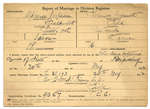 Certificat de mariage de / Marriage certificate of Alphonse Jarbeau & Florence Legault