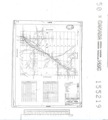 Schéma routier du canton de Field / Field Township road diagram