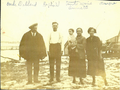 Dollard St-Onge, Raphael Giroux, Marie Binette, Annette Giroux & Aurore Giroux