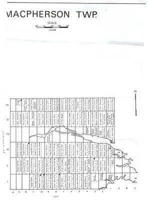 Carte du canton de MacPherson / MacPherson Township map