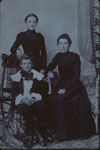 Lizzie, Ida, and Arnold Hawe