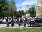 Lindsay Pipes and Drums in parking lot