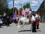 horse and flags