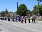 Blue band on parade