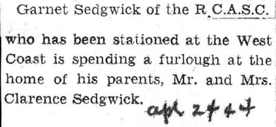 Sedfwick, G.