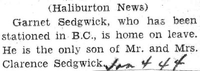 Sedgwuck, G.