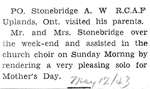 Stonebridge, A.W.