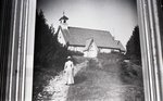 Historic photo, exterior frame church