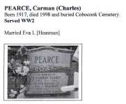 Page 285: Pearce, Carman (Charles)