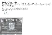 Page 298: Pogue, Fred Leslie