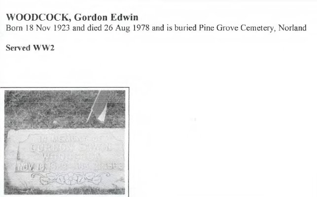 Page 386: Woodcock, Gordon Edwin