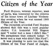 Citizen of the Year - 1968