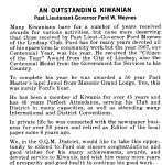 An Outstanding Kiwanian - March 1968