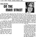 On the Main Street - 8 February 1968
