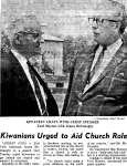 Kiwanians Urged to aid Church role - 12 June 1968