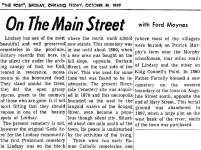 On the Main Street - 31 October 1969