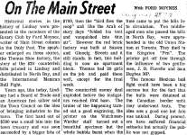 On the Main Street - 29 Aug 1972