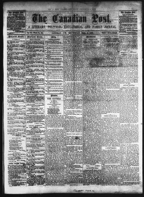 Canadian Post (Lindsay, ONT), 6 Feb 1862