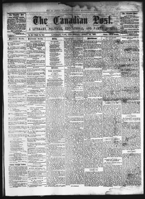 Canadian Post (Lindsay, ONT), 10 Apr 1862