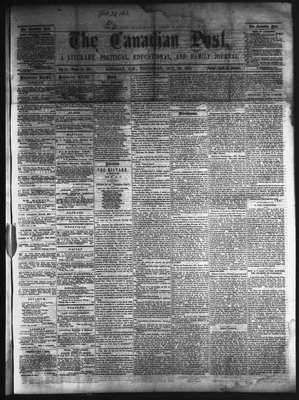 Canadian Post (Lindsay, ONT), 23 Oct 1862