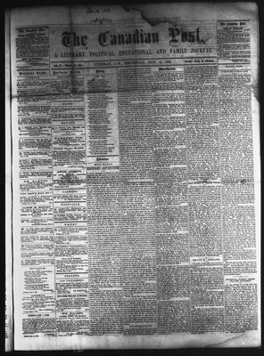 Canadian Post (Lindsay, ONT), 13 Nov 1862