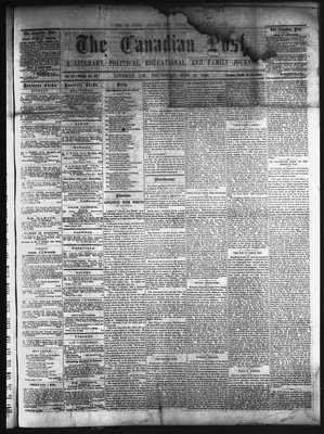 Canadian Post (Lindsay, ONT), 27 Nov 1862