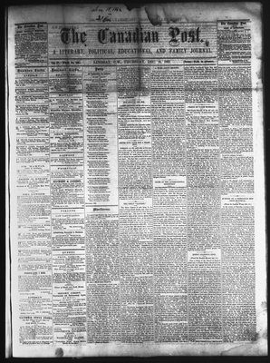 Canadian Post (Lindsay, ONT), 18 Dec 1862