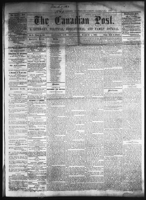 Canadian Post (Lindsay, ONT), 5 Mar 1863