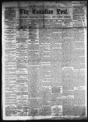 Canadian Post (Lindsay, ONT), 2 Apr 1863